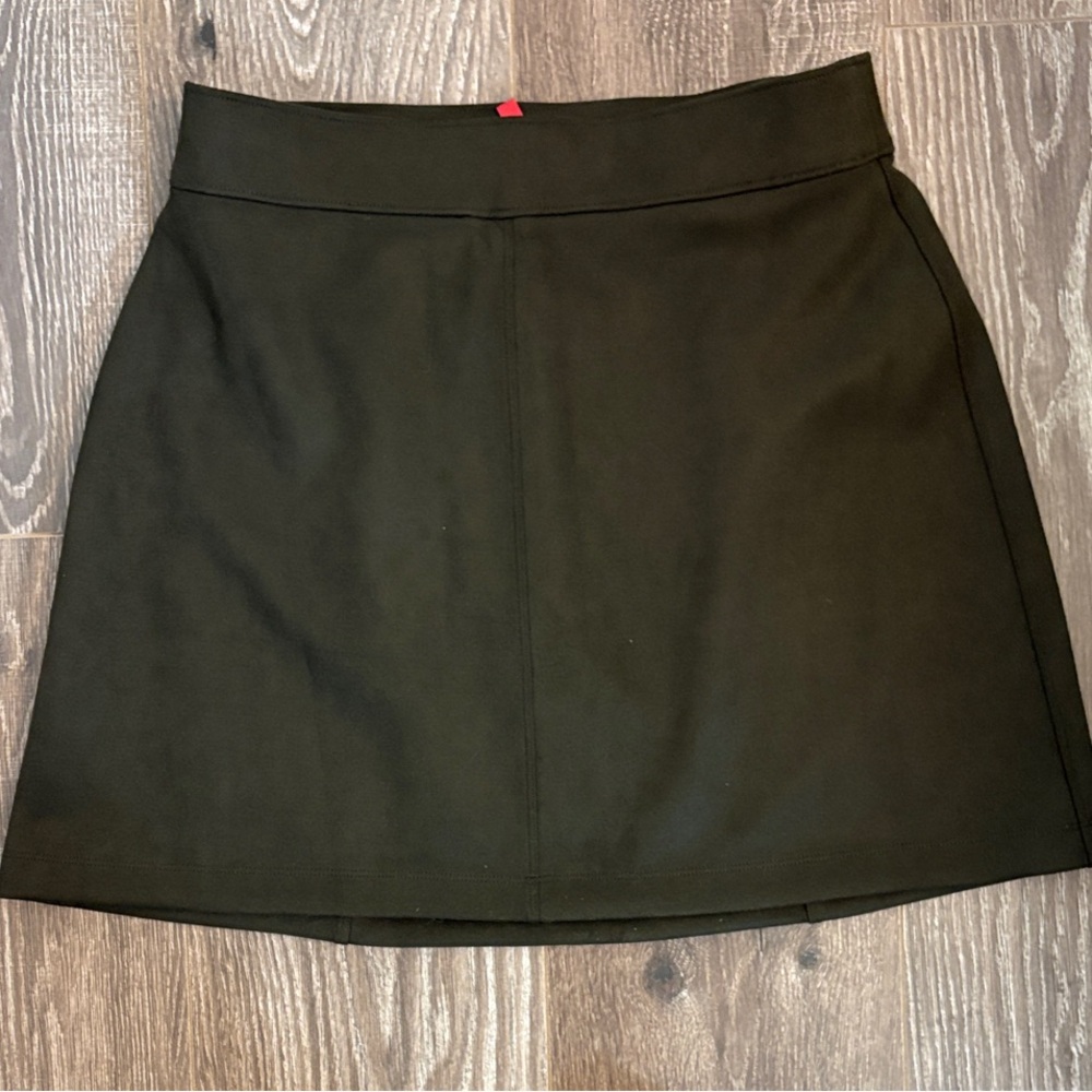 SPANX Green Suede Bodysuit and Skirt Set size m - Picture 2 of 5